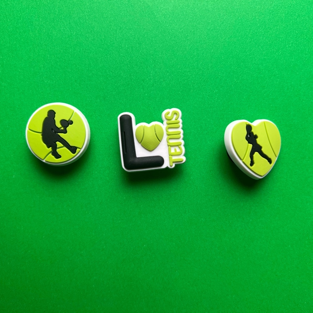Tennis Crocs Shoe Charms Set of 7 - jibbitz Charms - Picture 4 of 6